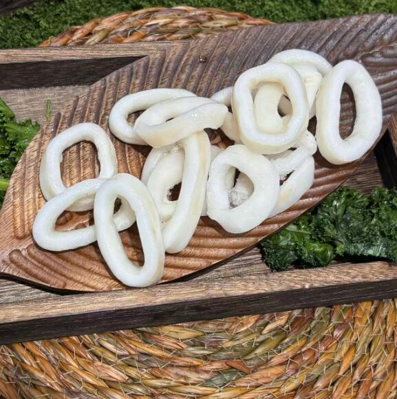 Быстрозамороженные кольца кальмара без кожи - Yung Yong